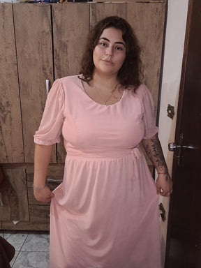 Vestido midi plus size🌸