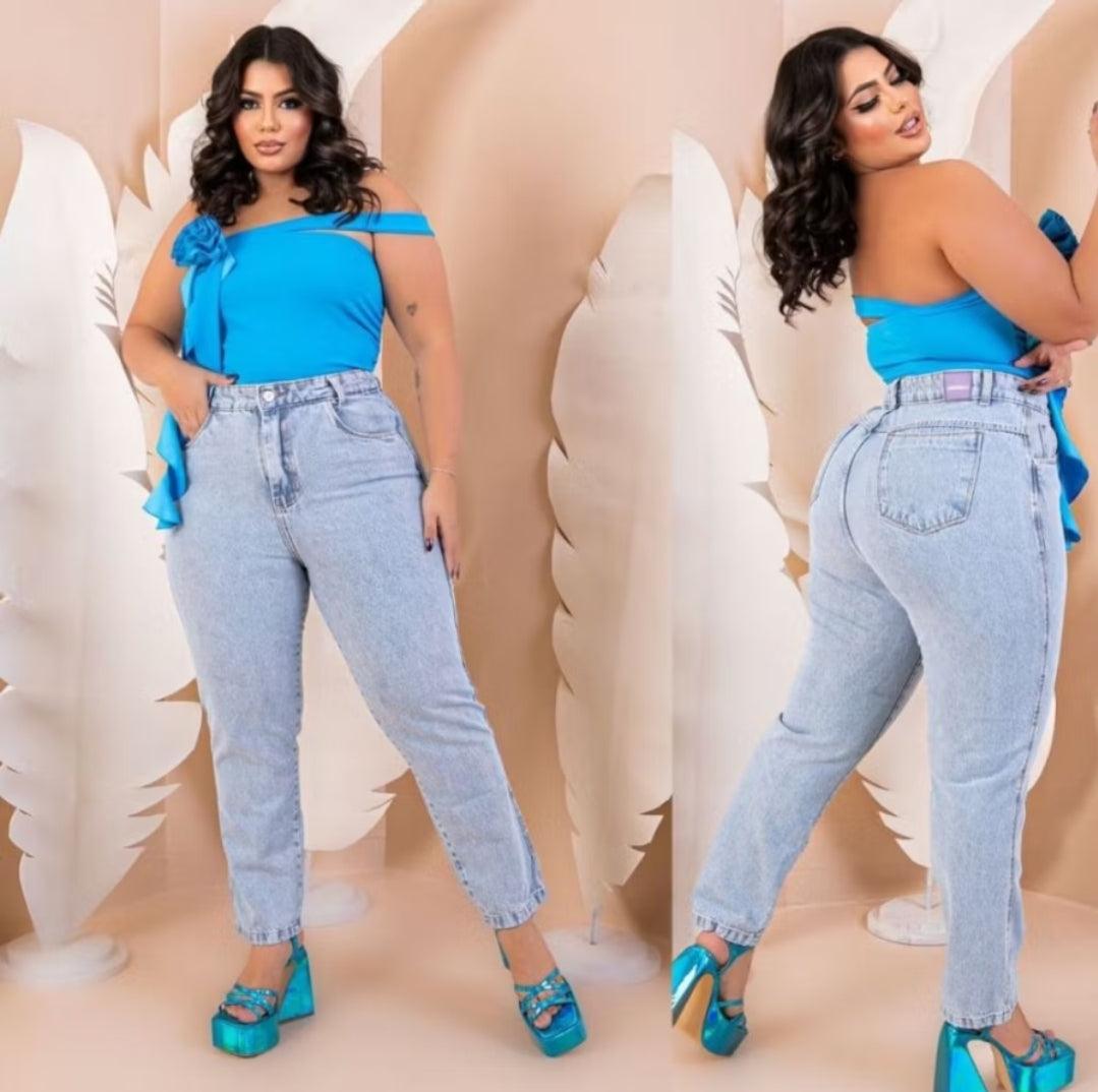 Calça jeans plus size