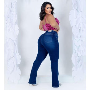 Calça flare plus size